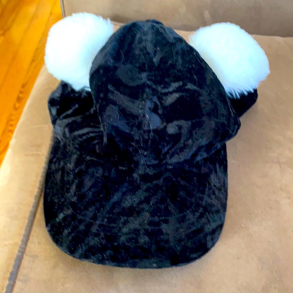 NWOT Velvet hat with ears So cute!